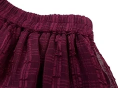 Creamie nederdel chiffon checks fig